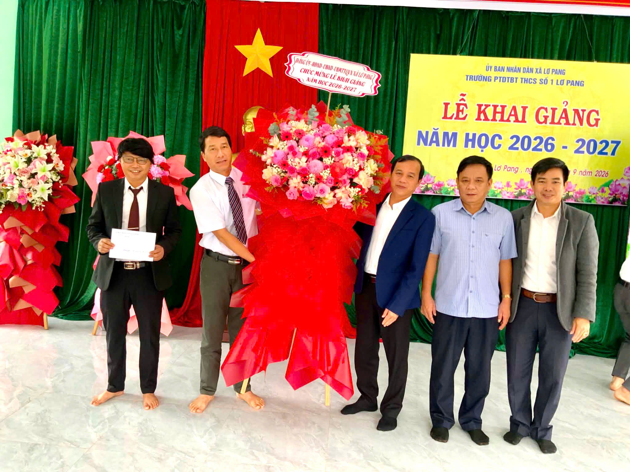 TRƯỜNG PHỔ THÔNG DÂN TỘC BÁN TRÚ TRUNG HỌC CƠ SỞ SỐ 1 LƠ PANG TỈNH GIA LAI                                                                  TỔ CHỨC LỄ KHAI GIẢNG NĂM HỌC MƠI  2026 -  2027