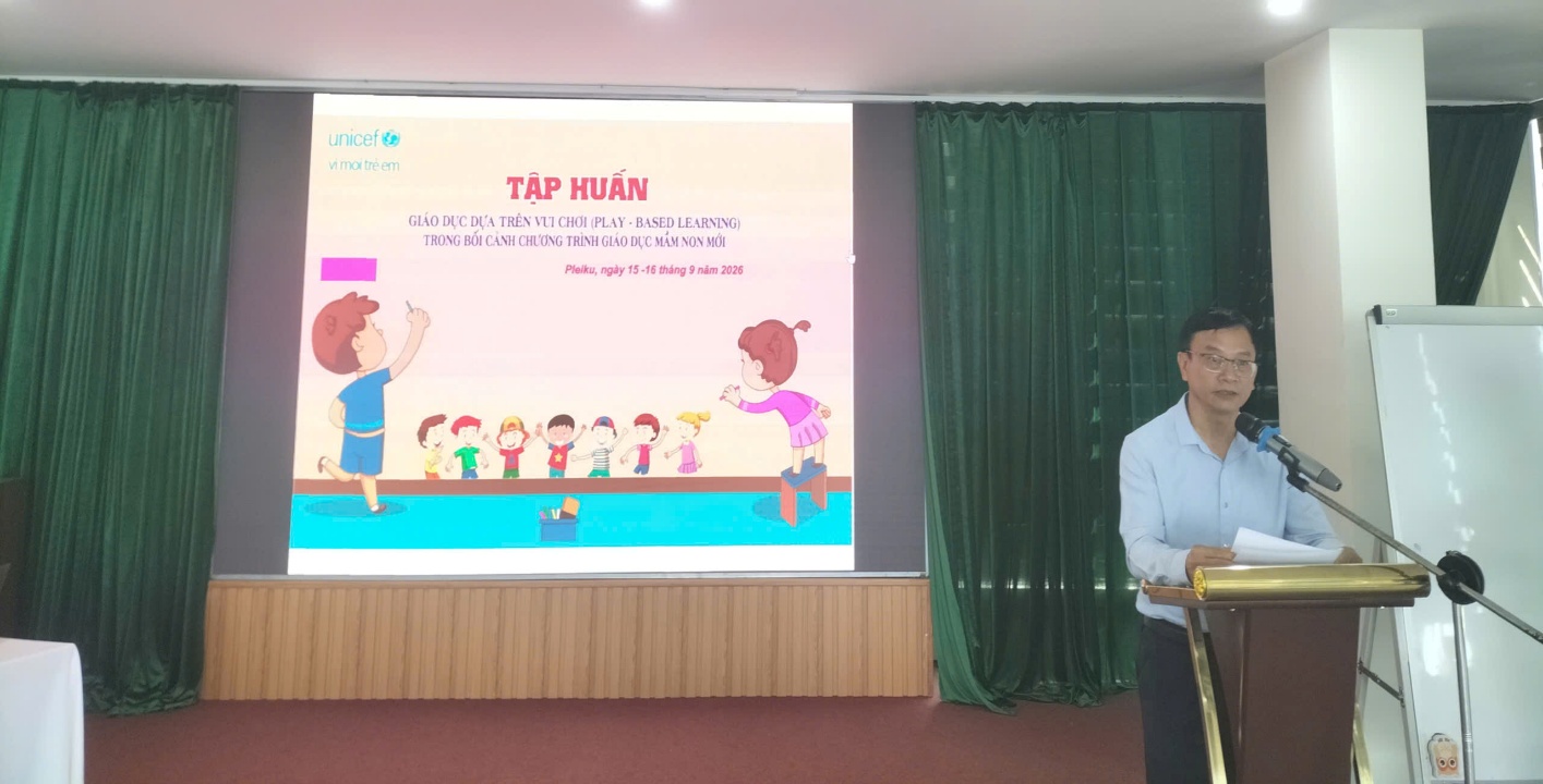 Tập huấn giáo dục dựa trên vui chơi (Play-Based Learning) trong bối cảnh chương trình Giáo dục mầm non mới